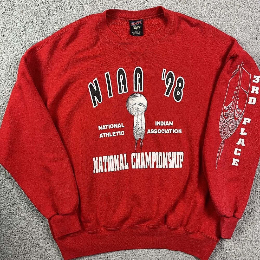Vintage NIAA National Indian Athletic Association Championship‎ Baseball Sweater